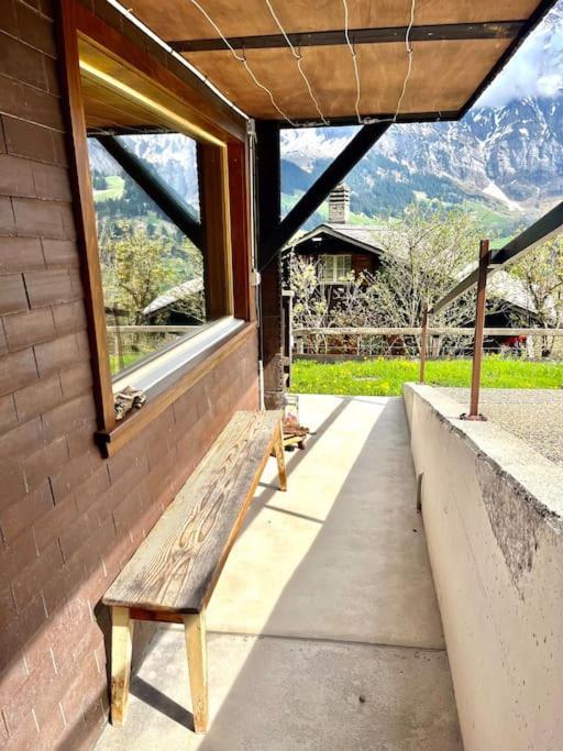 Chalet Sonnenheim, Wohnung Mit Panoramafenster Adelboden Esterno foto