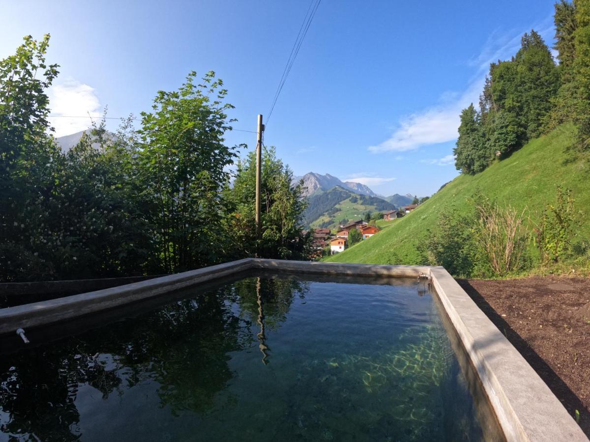 Chalet Sonnenheim, Wohnung Mit Panoramafenster Adelboden Esterno foto