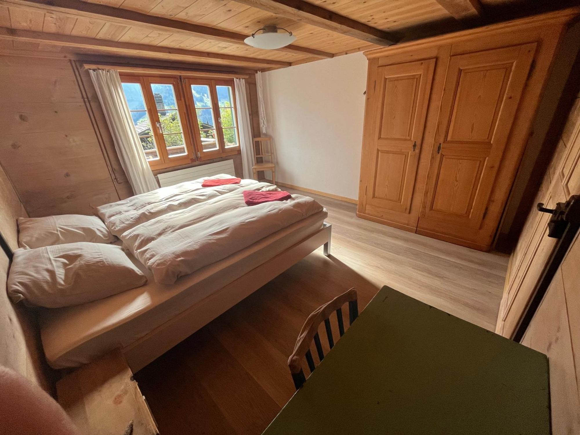 Chalet Sonnenheim, Wohnung Mit Panoramafenster Adelboden Esterno foto